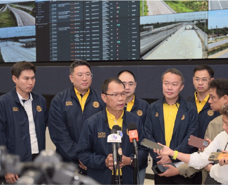 ข่าวกรมทางหลวงเปิดทดลองวิ่งมอเตอร์เวย์ M81
