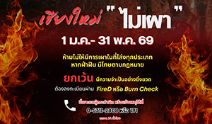 ห้ามเผาในที่โล่งทุกชนิด